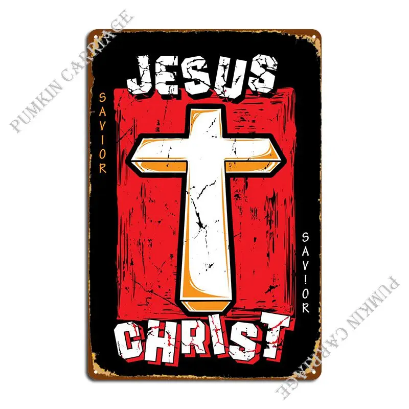 Jėzus Kristus Juoda Versija Metalo Apnašas Plakatas Freskos Pub Sienos Apnašas Kino Alavo Pasirašyti Plakatas Nuotrauka 0