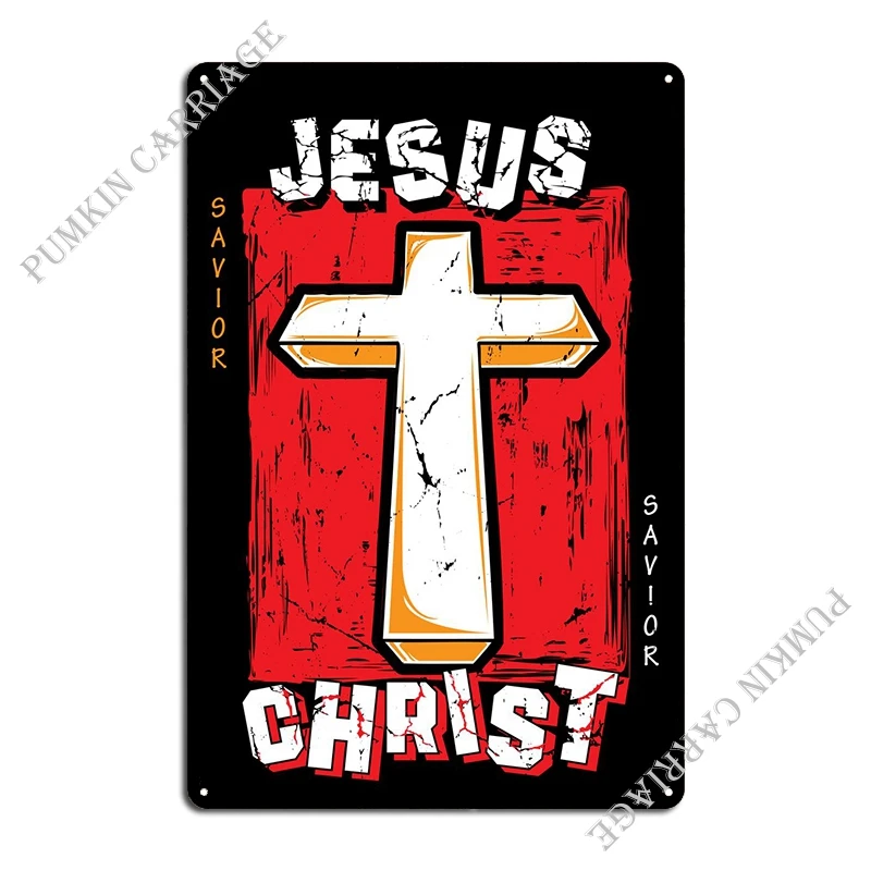 Jėzus Kristus Juoda Versija Metalo Apnašas Plakatas Freskos Pub Sienos Apnašas Kino Alavo Pasirašyti Plakatas Nuotrauka 1