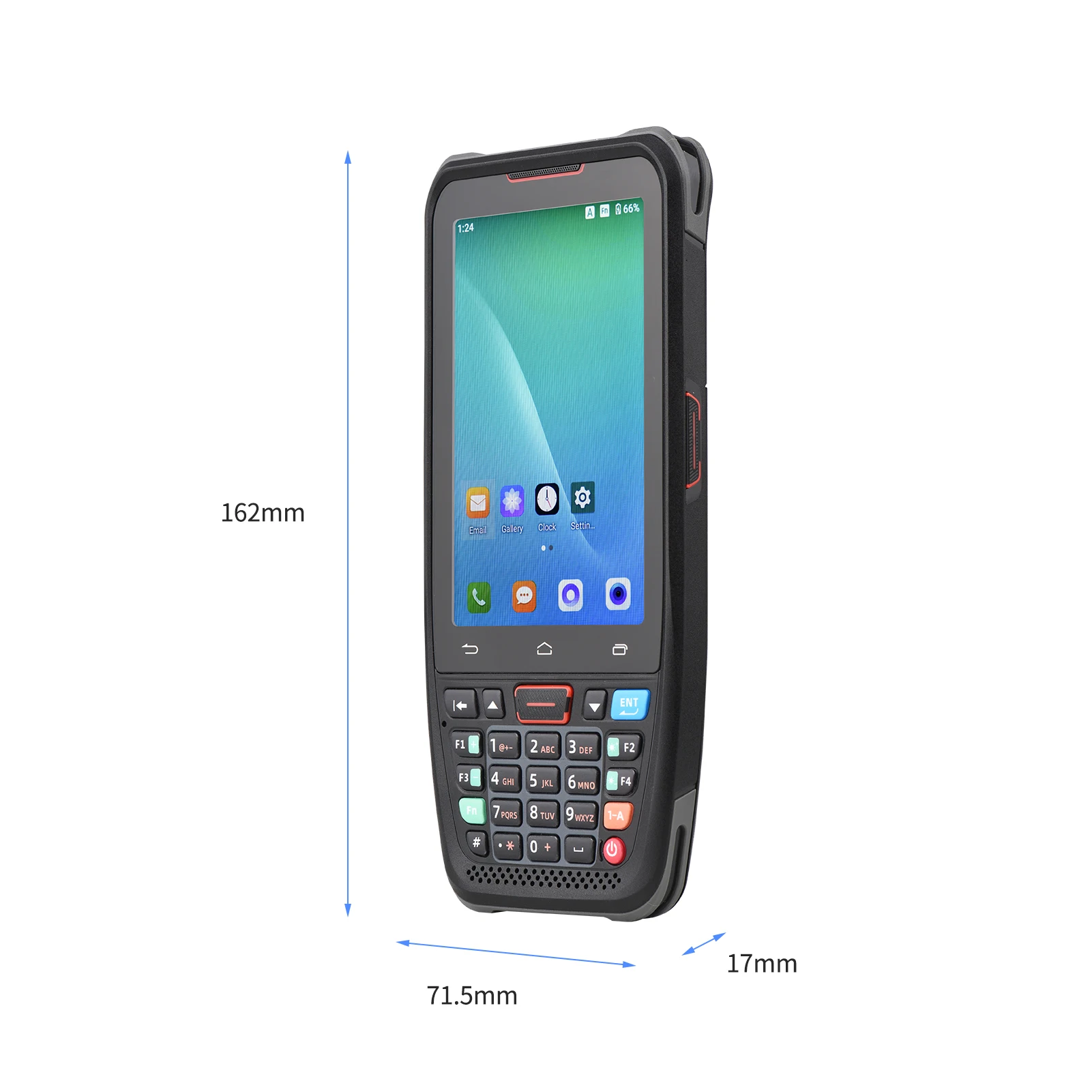 Kišeninis POS Android 10.0 PDA Terminalo 1D/2D/QR Barcode Scanner 4.0 Colių Touchscreen skaičius 2/3/4G Wi-fi, BT Terminalo Skaitytuvas Mažmeninės prekybos Nuotrauka 2