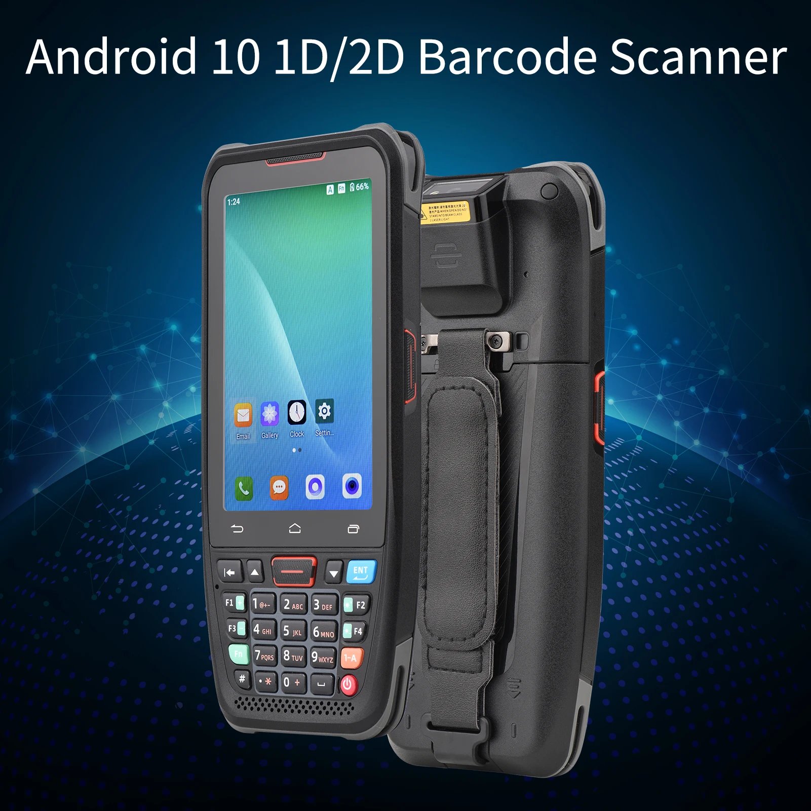 Kišeninis POS Android 10.0 PDA Terminalo 1D/2D/QR Barcode Scanner 4.0 Colių Touchscreen skaičius 2/3/4G Wi-fi, BT Terminalo Skaitytuvas Mažmeninės prekybos Nuotrauka 4