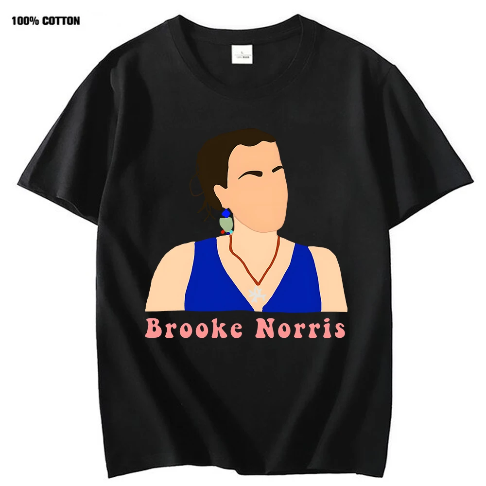 Brooke Norris T-Shirt Grafikos T Marškinėliai Vyrams Vasaros trumpomis Rankovėmis Viršūnes 100%medvilnės Y2k Drabužiai Moterims, Drabužiai, Negabaritinių Tees Nuotrauka 0