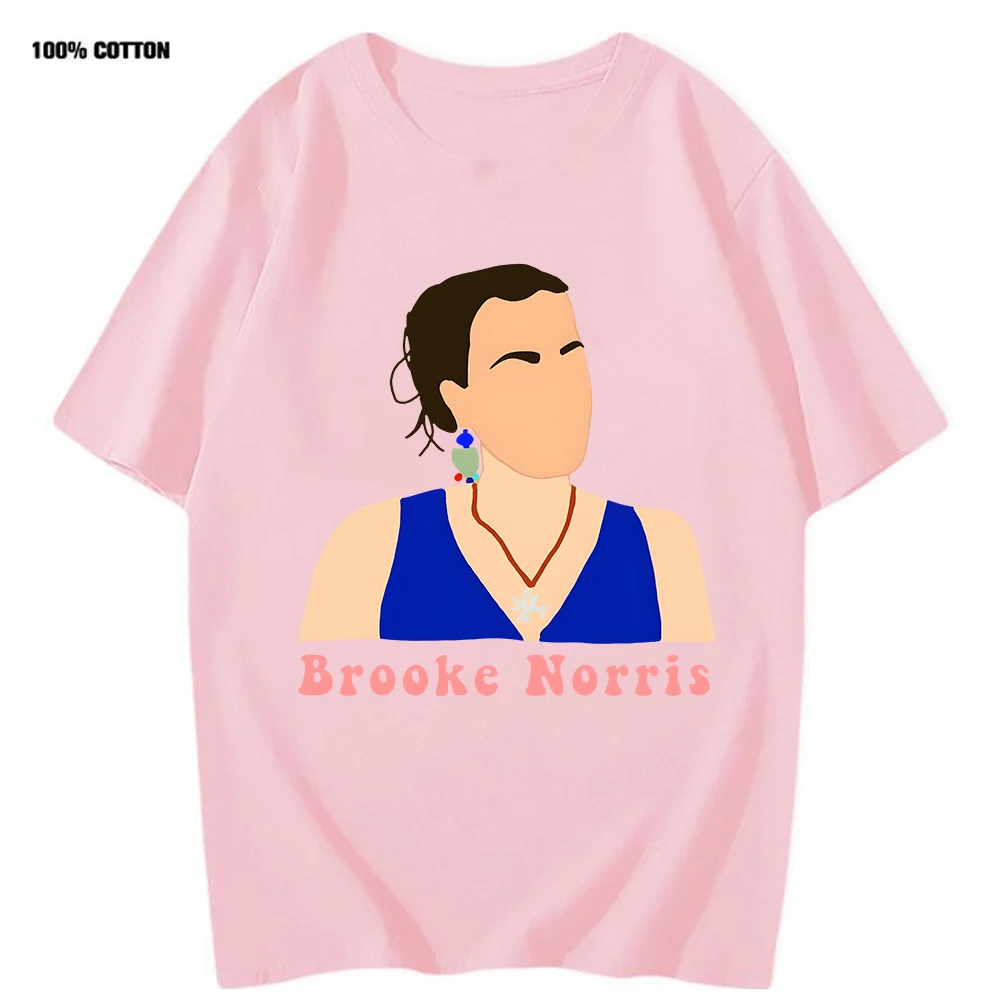 Brooke Norris T-Shirt Grafikos T Marškinėliai Vyrams Vasaros trumpomis Rankovėmis Viršūnes 100%medvilnės Y2k Drabužiai Moterims, Drabužiai, Negabaritinių Tees Nuotrauka 5