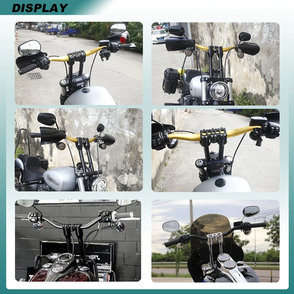 Draudžiama Motociklų Droselio Laidais Moto Stiliaus Barai Rankenos Už Harley Chopper Cafe Racer Sportster XL 883 1200 1