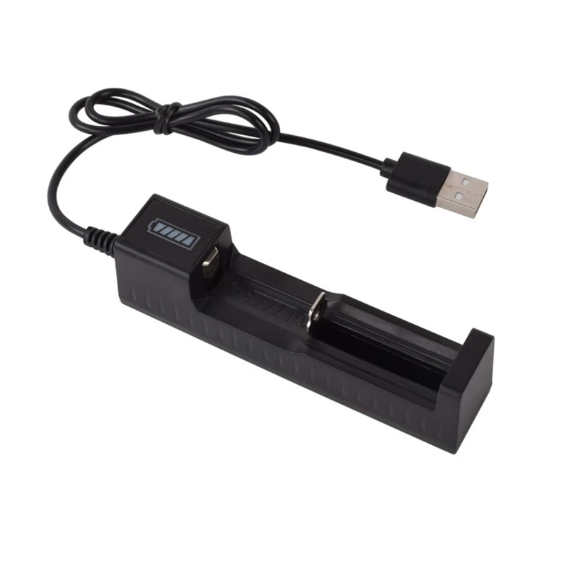 USB Įkrovimo Adapteris su Indikatorius, Įkroviklis 18650 Li-ion Baterijos Nuotrauka 0