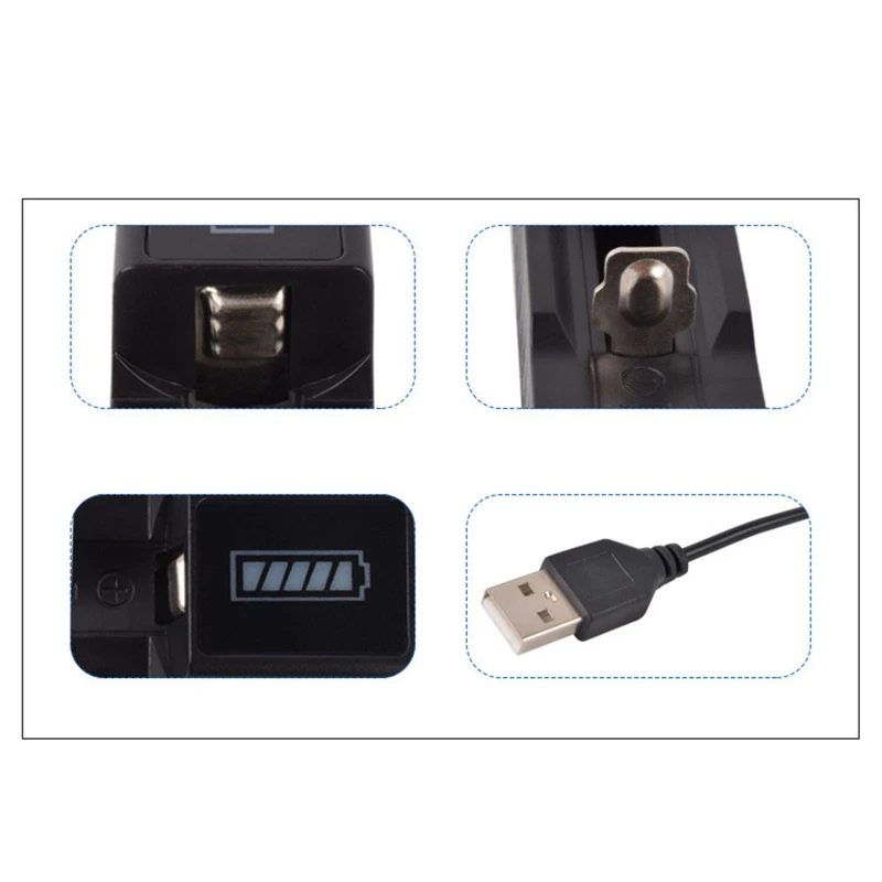 USB Įkrovimo Adapteris su Indikatorius, Įkroviklis 18650 Li-ion Baterijos Nuotrauka 3