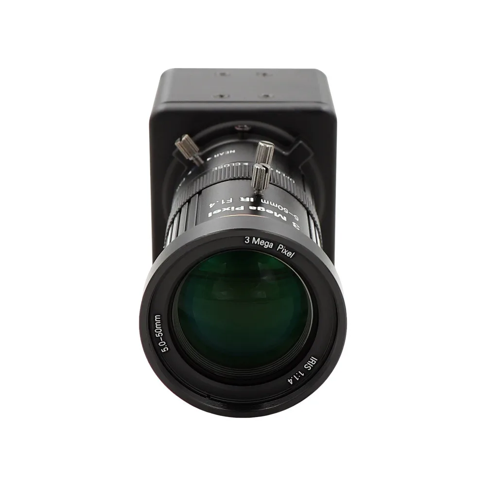 CS Kalno Varifocal 5-50mm Pasaulio Užrakto 120fps esant 1280 x 720p Spalva Webcam uv-C CMOS, USB Kamera su Mini Atveju Nuotrauka 1