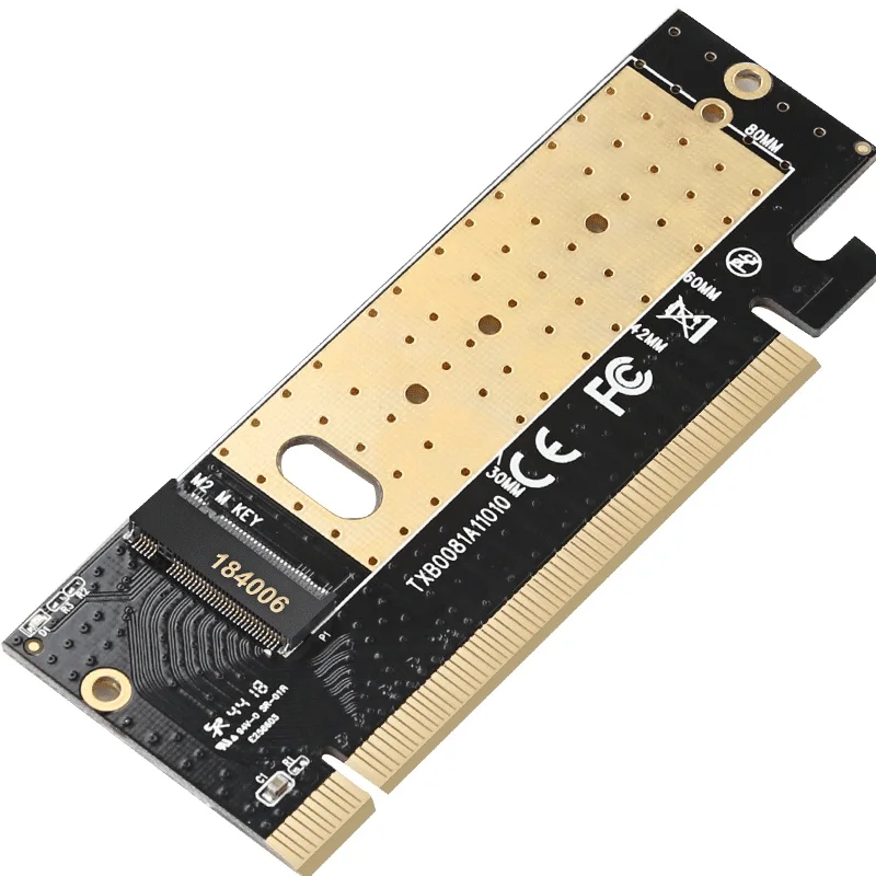 m.2 pcie x16 adapterio plokštę pci-e į m .2 konvertuoti adapteris NVMe SSD Adapteris m2 Klavišą M Sąsaja PCI Express 3.0 x4 2230-2280 Dydis Nuotrauka 2