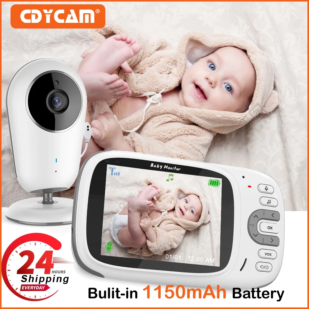 3.2 Colių LCD 1150mAh Baterijos Vaizdo Kūdikio stebėjimo 2.4 G Bevielio 2 Garso Kalbėti Naktinio Matymo Auklės Saugumo Kameros Aukle Nuotrauka 0